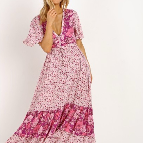 Spell & The Gypsy Winona Gown Berry size s - Picture 3 of 6